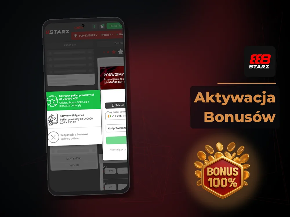 888starz - Aktywacja Bonusów