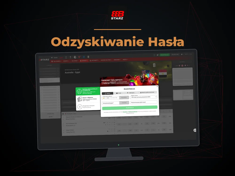 888starz - Odzyskiwanie Hasła