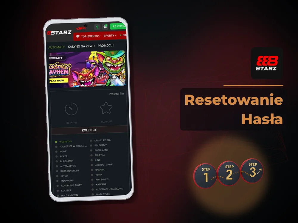 888starz - Resetowanie Hasła