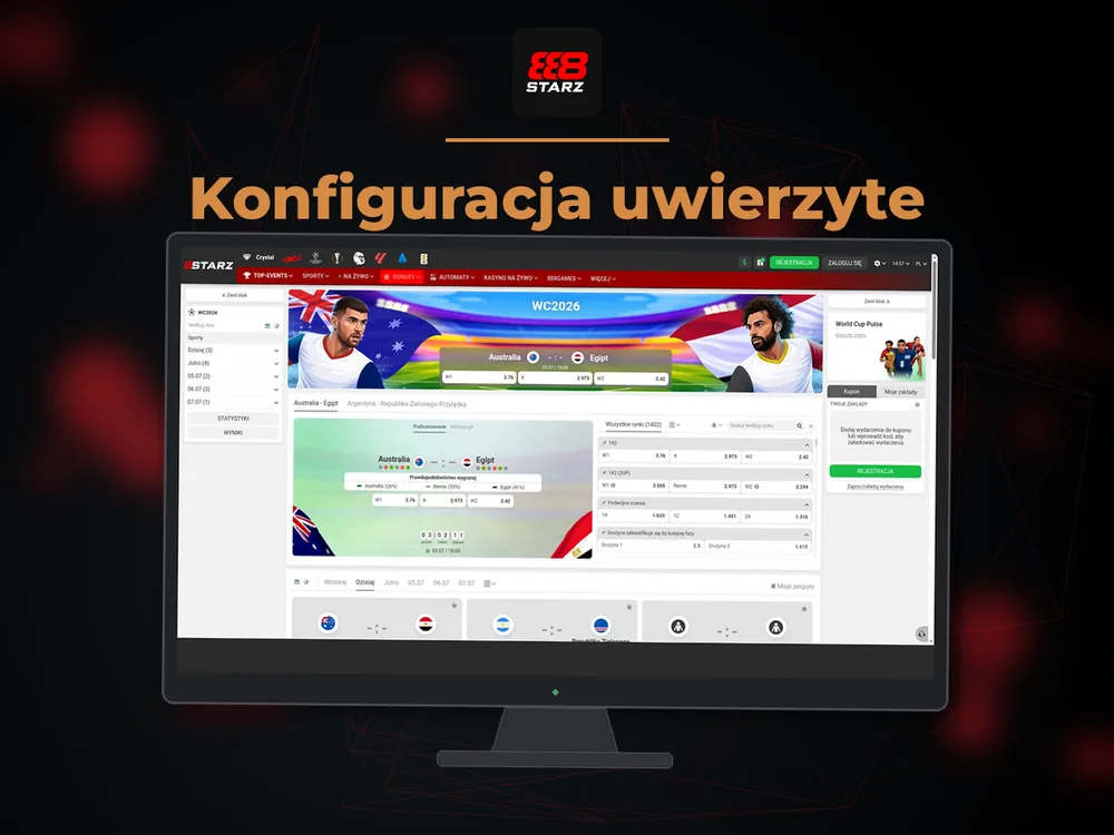 888starz - Konfiguracja uwierzyte