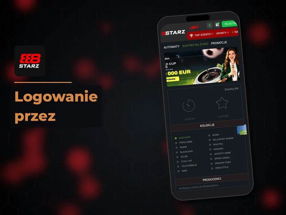 888starz - Logowanie przez