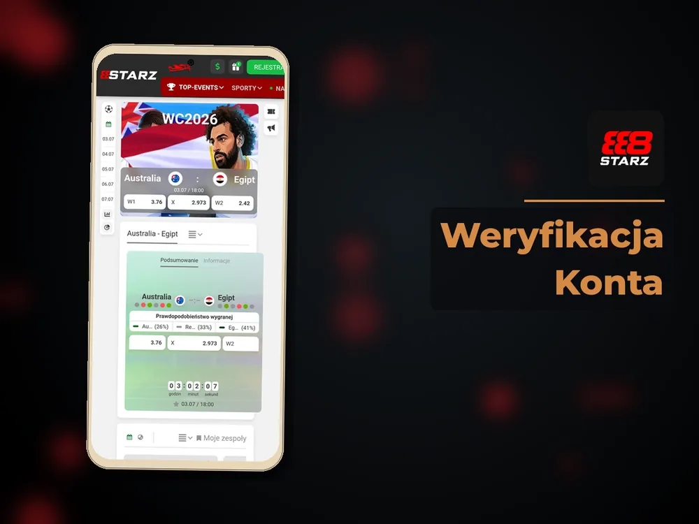 888starz - Weryfikacja Konta