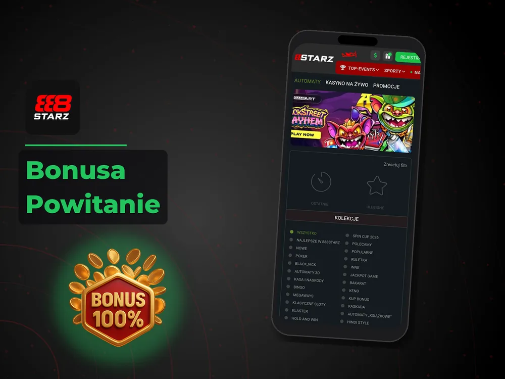 888starz - Bonusa Powitanie