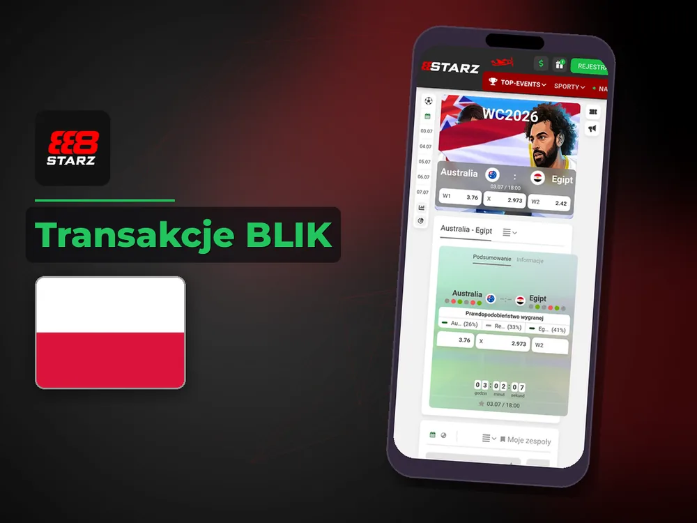 888starz - Transakcje BLIK